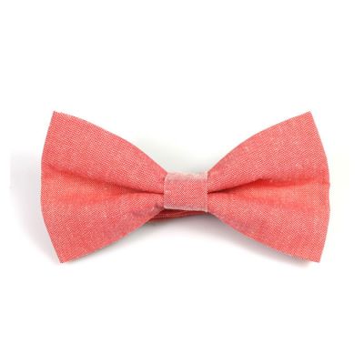 Bean Red Polyester Solid Butterfly Bow Tie