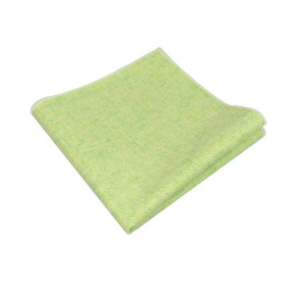 Slime Green Cotton Solid Pocket Square