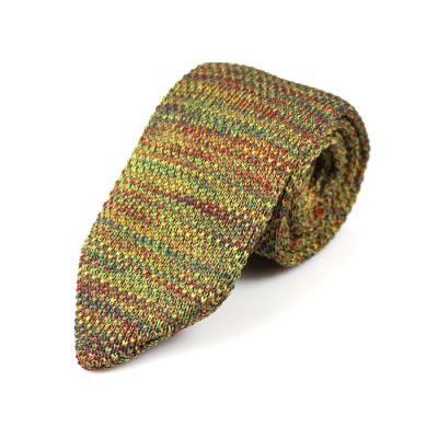 7cm Brass, Brown, Oak Brown, Love Red and Blue Whale Knit Striped Skinny Tie